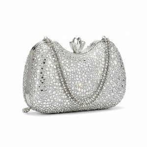 Luxury Crystal Clutch Bag for Women | Bridal, Party & Wedding Evening Bag